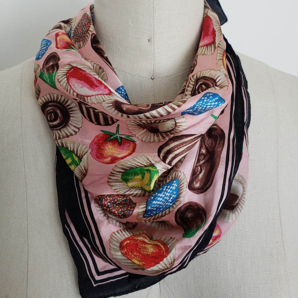 Silk Candy Print Scarf - echo